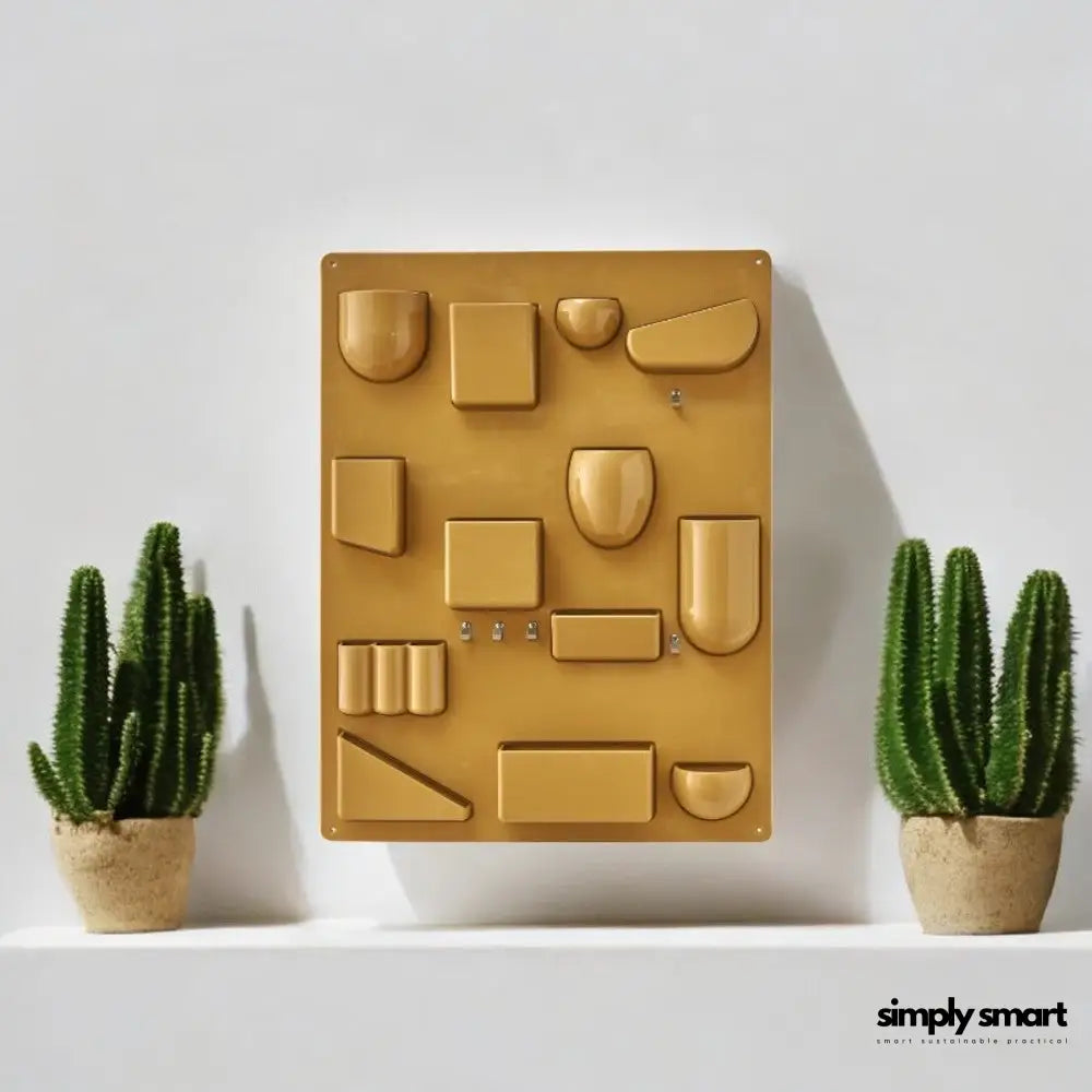 Decoratieve-Wand-Opberger-Oker