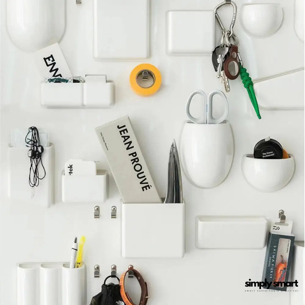 Decoratieve-Wand-Opberger-Wit-Detail